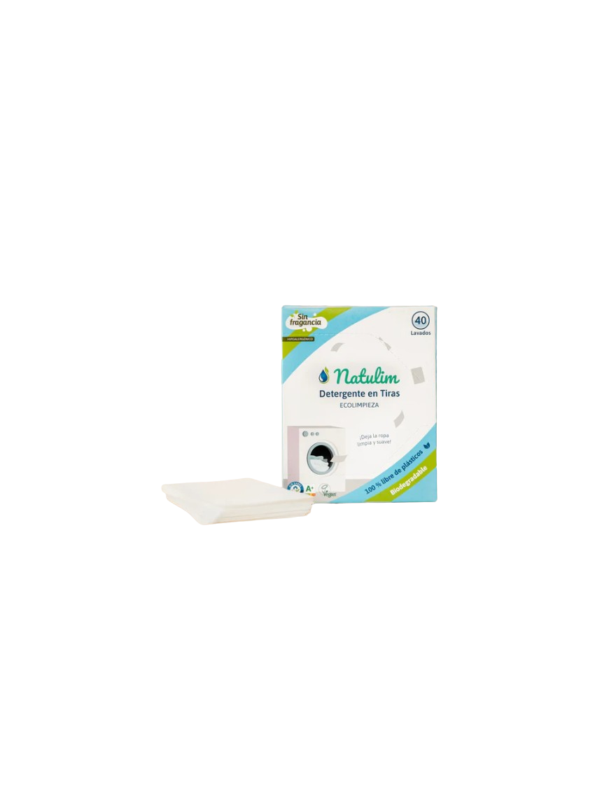 DETERGENTE NATULIM TIRAS SIN OLOR CAJA 40 LAVADOS