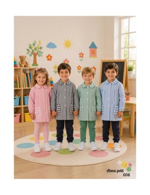 TEXT BABY COLEGIAL ABIERTO CUADROS COLORES UNIDAD