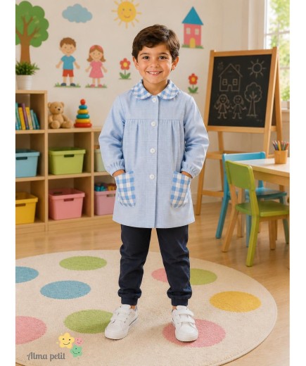 TEXT BABY COLEGIAL ABIERTO CUADROS COLORES UNIDAD