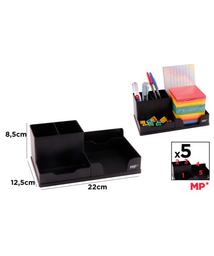 PP ORGANIZADOR ESCRITORIO PORTALAPIZ B/N PA925