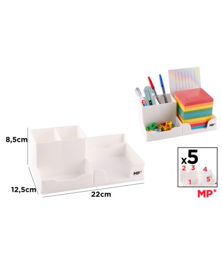 PP ORGANIZADOR ESCRITORIO PORTALAPIZ B/N PA925