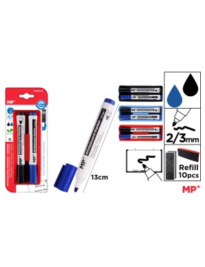 PP BORRADOR PIZARRA+ROTULADOR AZUL Y NEGRO UNIDAD 