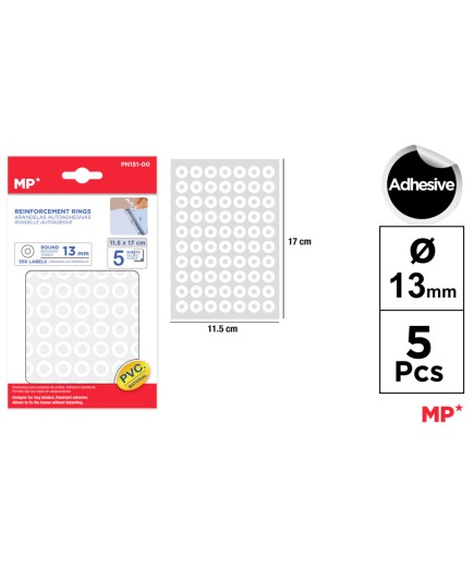 PP ARANDELA AUTOADHESIVA MP 13 MM P/350 UD