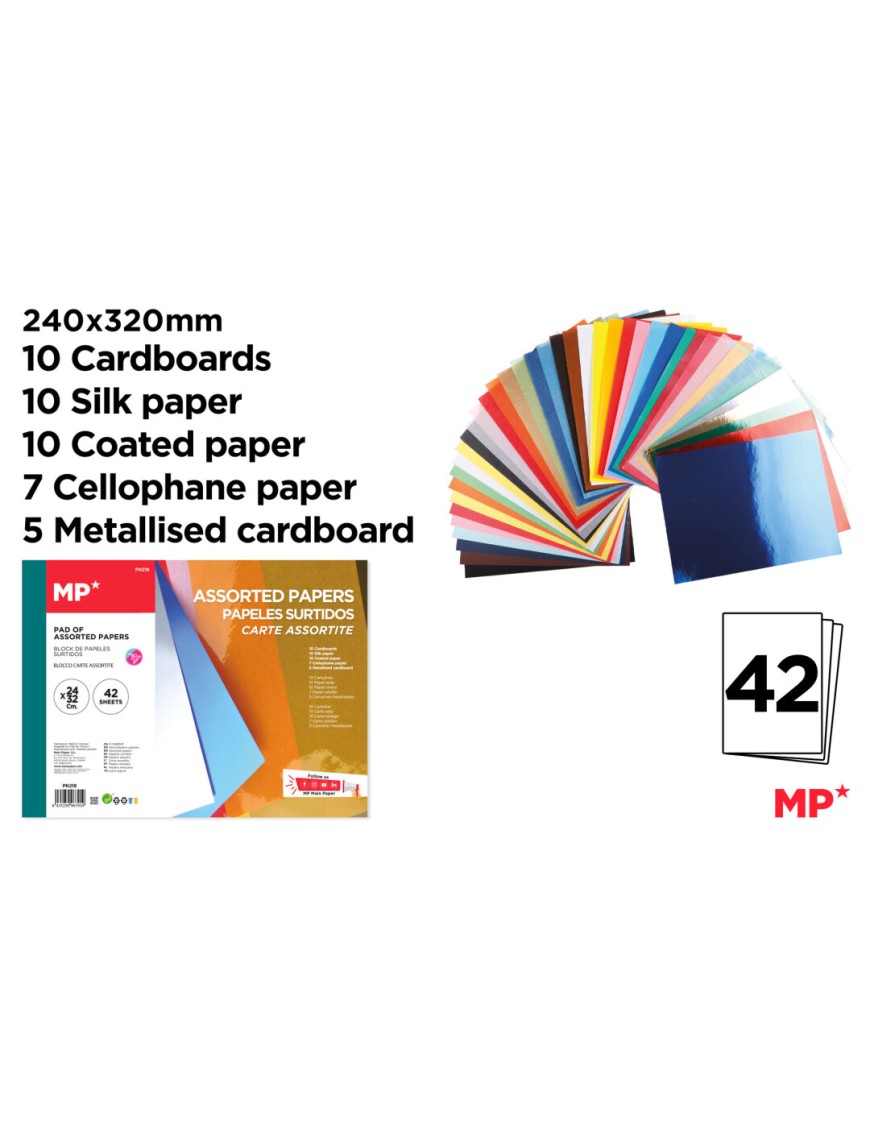 PP PAPEL MANUALIDADES MP SURTIDOS 24X32 P/42UD