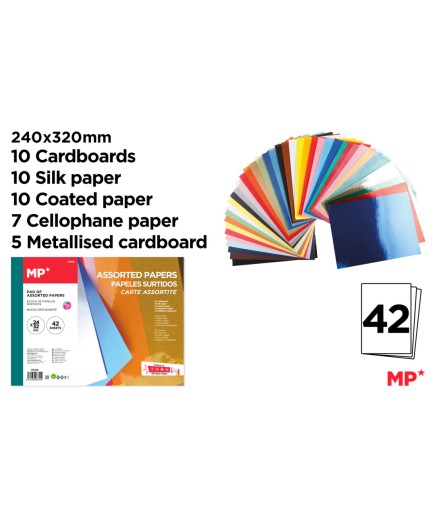 PP PAPEL MANUALIDADES MP SURTIDOS 24X32 P/42UD