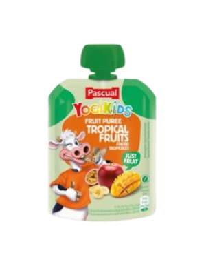 YOGUR PASCUAL YOGIKIDS POUCH FRUTA TROPICAL 80GR