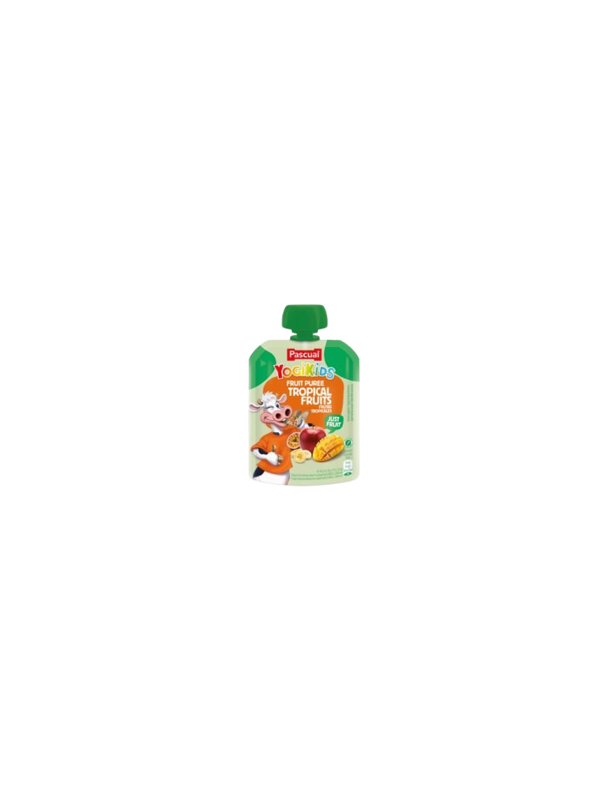 YOGUR PASCUAL YOGIKIDS POUCH FRUTA TROPICAL 80GR