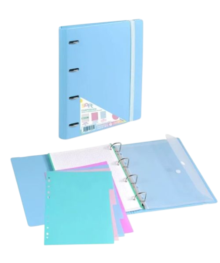 PP CARPETA CARPEB 4 ANILLAS Fº C/RECAMBIO COLOR UD