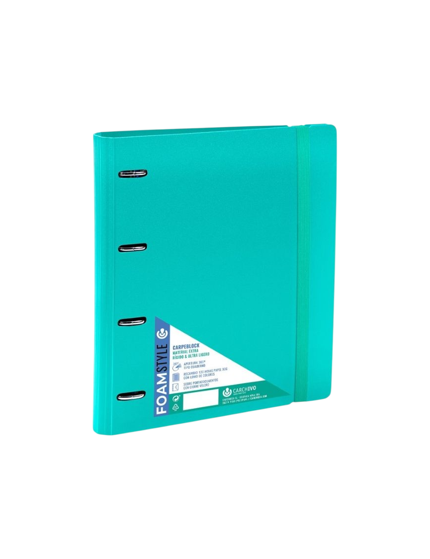 PP CARPETA CARPEB 4 ANILLAS Fº C/RECAMBIO COLOR UD