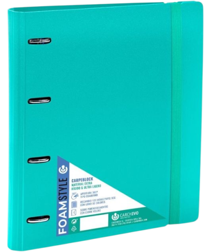 PP CARPETA CARPEB 4 ANILLAS Fº C/RECAMBIO COLOR UD