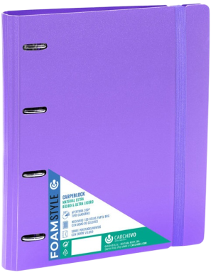 PP CARPETA CARPEB 4 ANILLAS Fº C/RECAMBIO COLOR UD