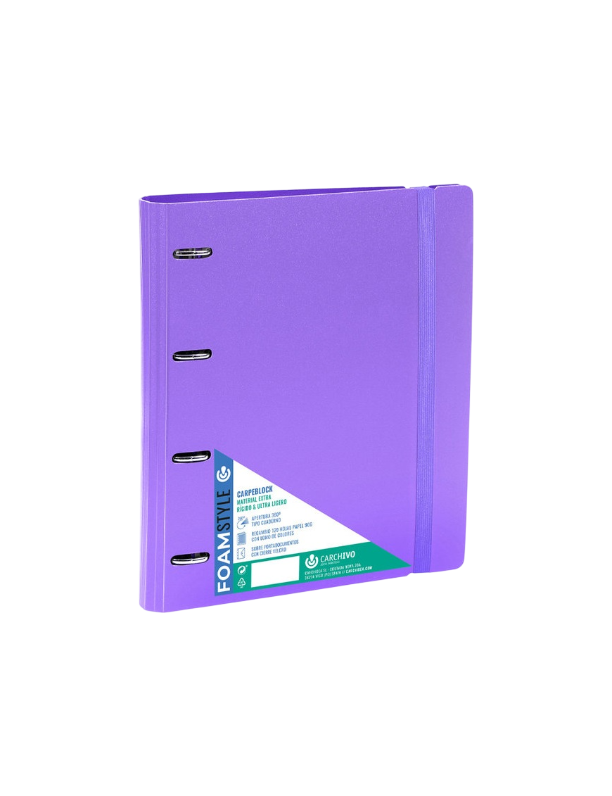 PP CARPETA CARPEB 4 ANILLAS Fº C/RECAMBIO COLOR UD