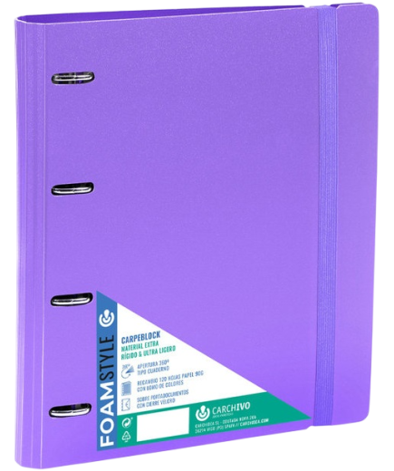 PP CARPETA CARPEB 4 ANILLAS Fº C/RECAMBIO COLOR UD