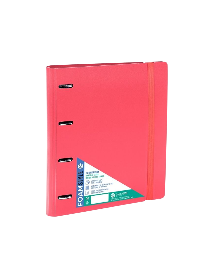 PP CARPETA CARPEB 4 ANILLAS Fº C/RECAMBIO COLOR UD
