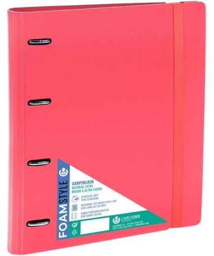 PP CARPETA CARPEB 4 ANILLAS Fº C/RECAMBIO COLOR UD