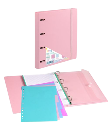 PP CARPETA CARPEB 4 ANILLAS Fº C/RECAMBIO COLOR UD