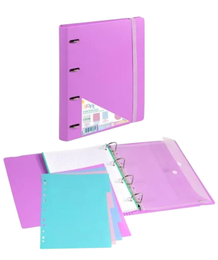 PP CARPETA CARPEB 4 ANILLAS Fº C/RECAMBIO COLOR UD