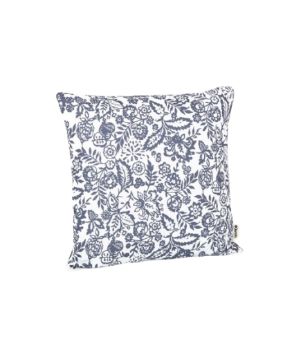 COJIN CHIC 50X50 FLOR INDIGO UNIDAD