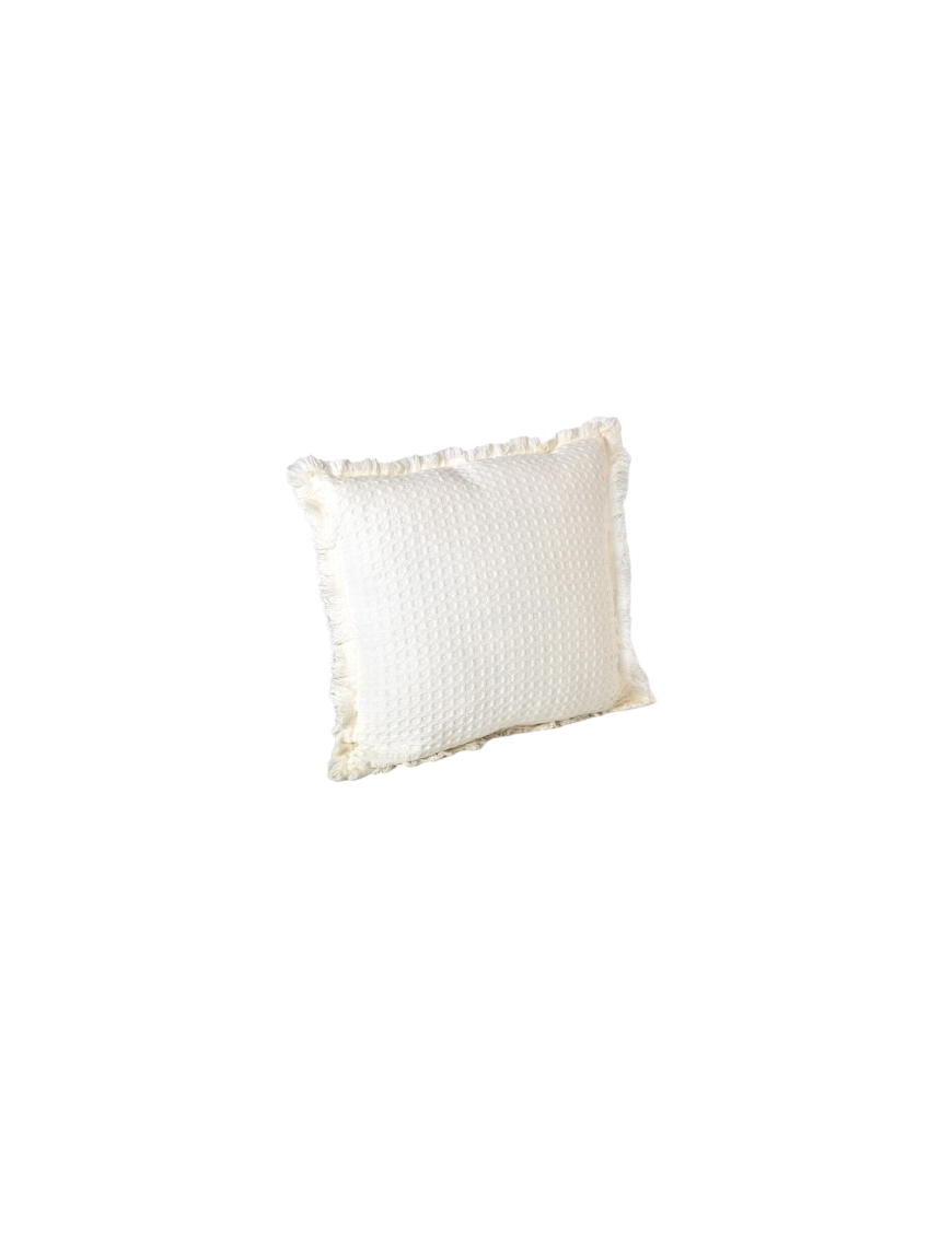COJIN WAFFLE 45X45 COLOR CRUDO UNIDAD