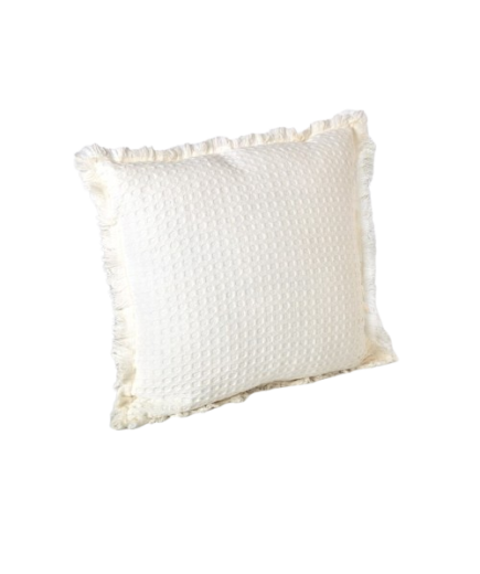 COJIN WAFFLE 45X45 COLOR CRUDO UNIDAD