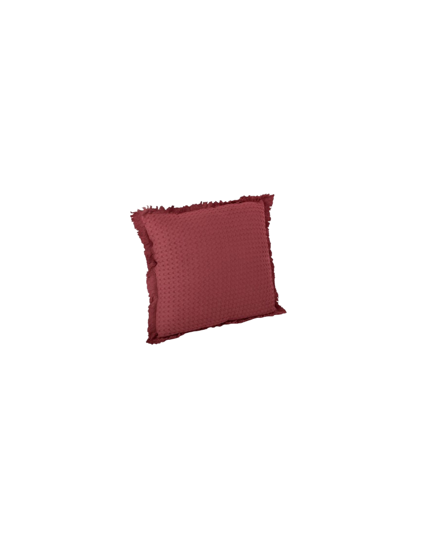 COJIN WAFFLE 45X45 COLOR BURDEOS UNIDAD