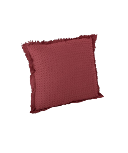 COJIN WAFFLE 45X45 COLOR BURDEOS UNIDAD