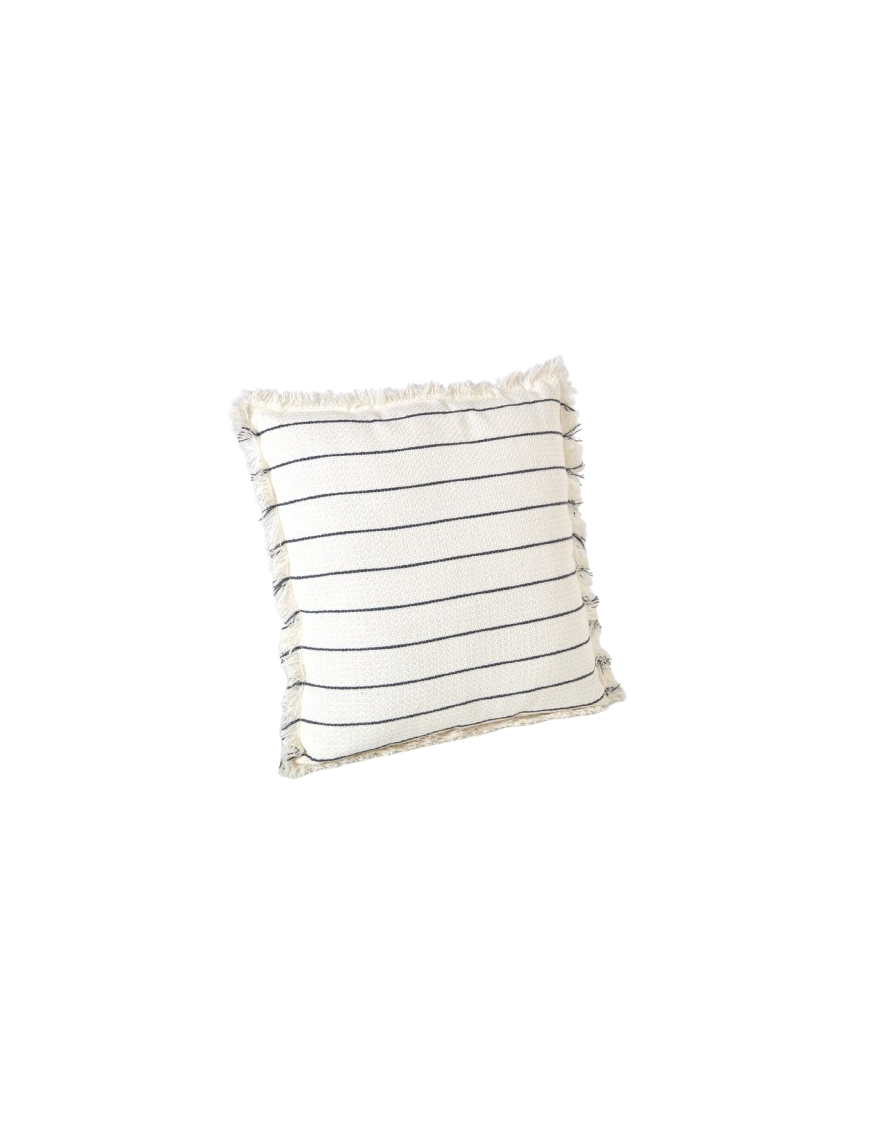 COJIN ST TROPEZ 45X45 RAYA INDIGO FLECOS UNIDAD