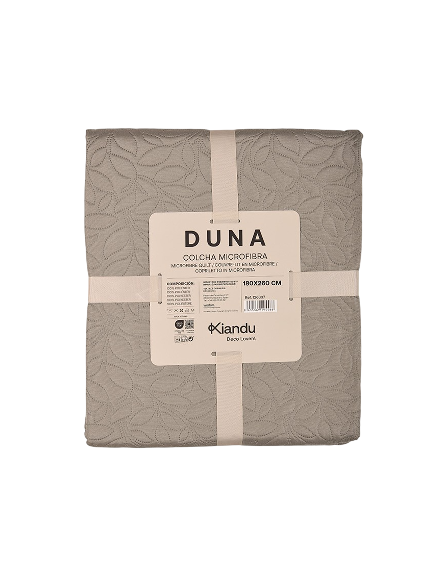 COLCHA BOUTI DUNA 180X260 ALMENDRA UNIDAD
