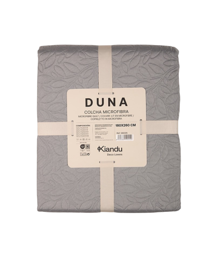 COLCHA BOUTI DUNA 180X260 GRIS UNIDAD