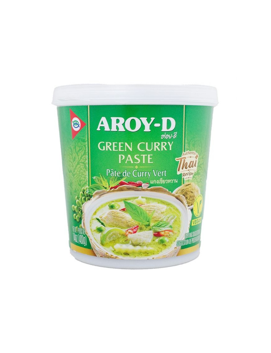 CURRY PASTA VERDE AROY-D BOTE 400GR