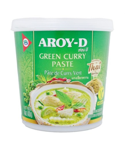 CURRY PASTA VERDE AROY-D BOTE 400GR