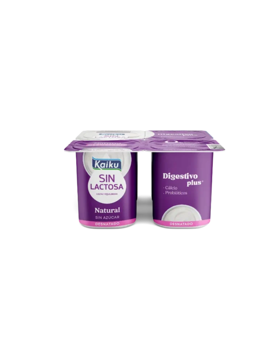 KAIKU YOGUR NATURAL DESNATADO PACK-4 UD