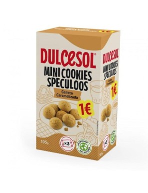 DULCESOL MINI COOKIES SPECULOS CARAMELIZA P/105GR 