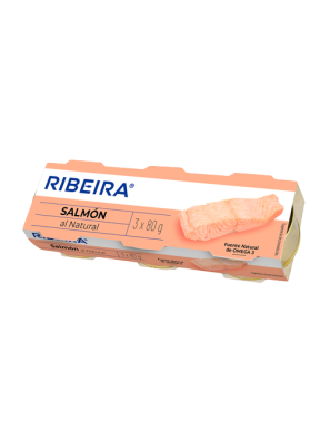 SALMON RIBEIRA AL NATURAL  PACK-3UD X 50GR