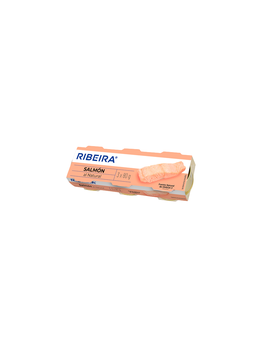 SALMON RIBEIRA AL NATURAL  PACK-3UD X 50GR