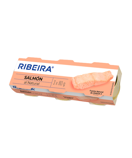 SALMON RIBEIRA AL NATURAL  PACK-3UD X 50GR