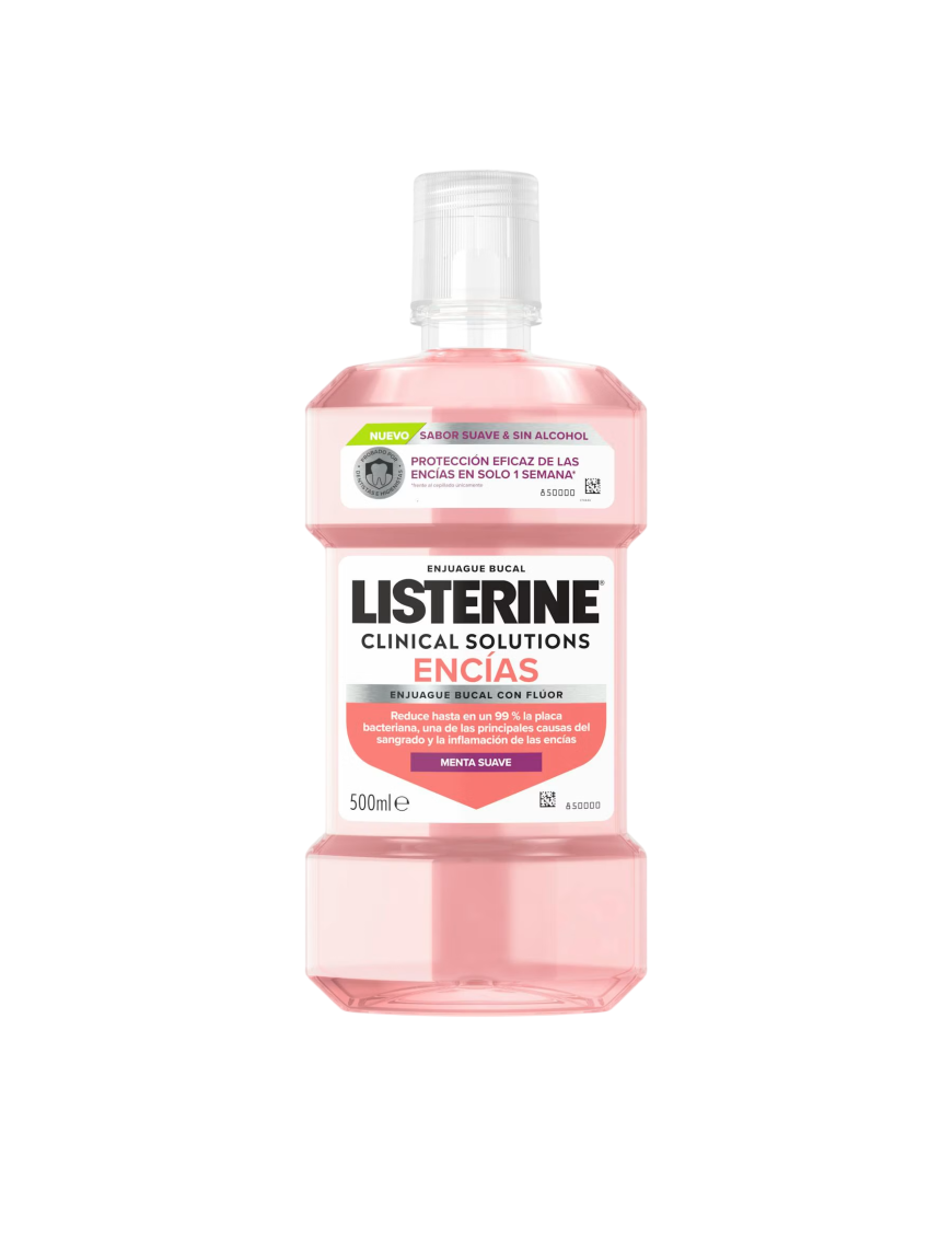 ENJUAGUE BUCAL LISTERINE C/SOLUTIONS ENCIA B/500ML