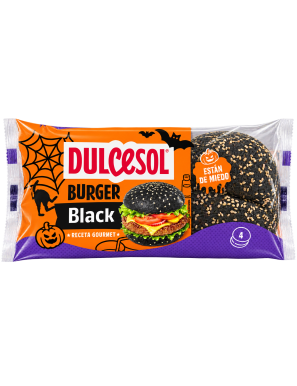 PAN DULCESOL BURGUER BLACK GOURMET B/4 UD