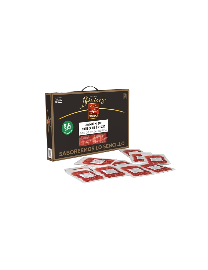 NAVIDUL MALETIN JAMON IBERICO SOBRE 10X70G 700