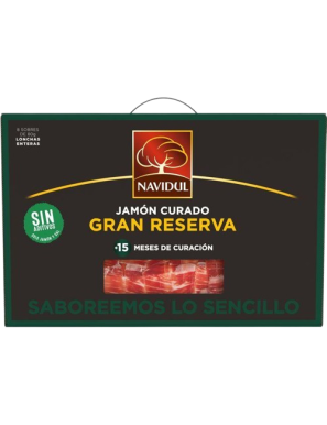 NAVIDUL MALETIN JAMON CURADO SOBRE 8X80G 640G