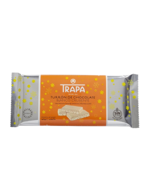 TURRON TRAPA CHOCOLATE BLANCO CRUJIENTE T/140GR