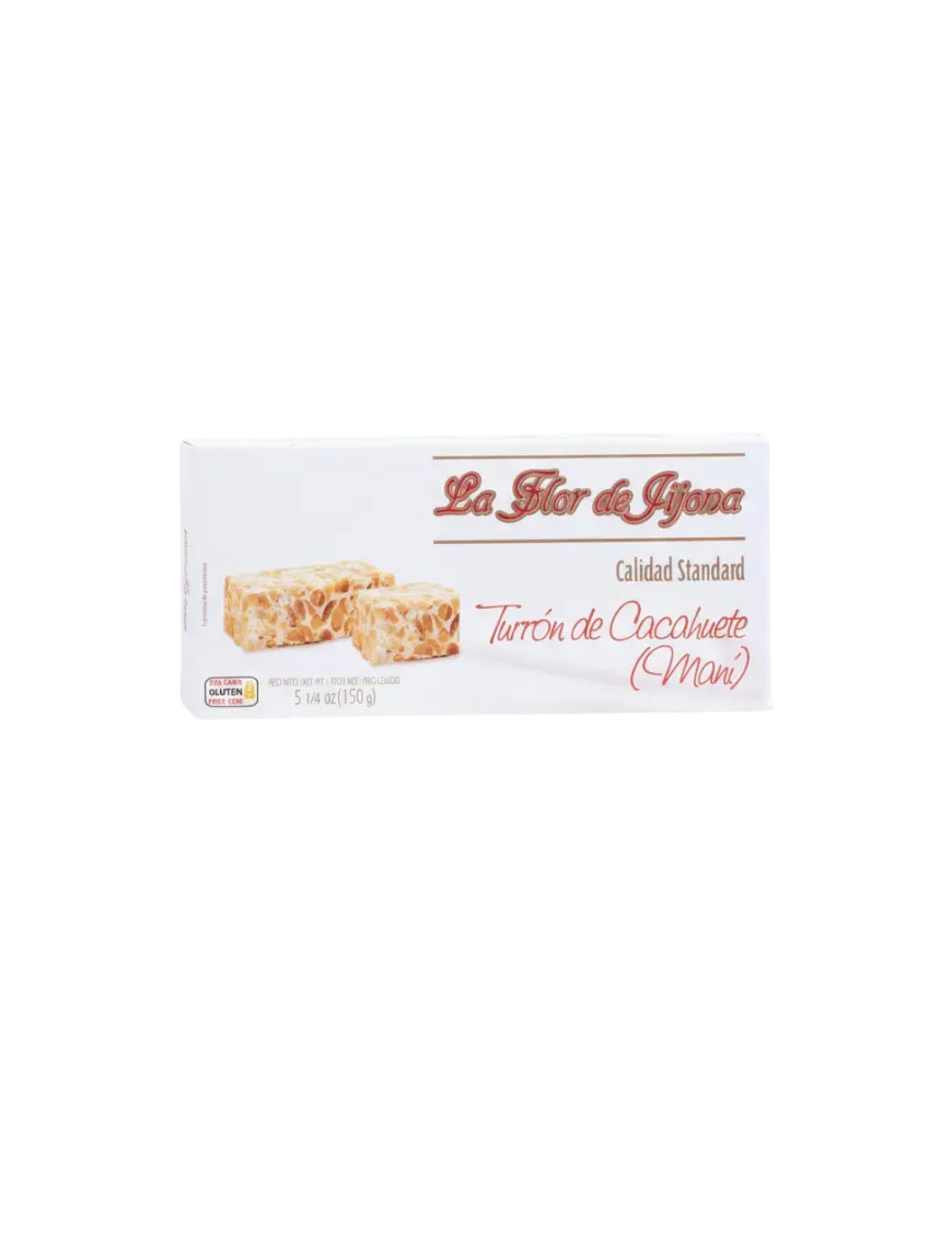 TURRON LA FLOR JIJONA CACAHUETE DURO P/150 GR