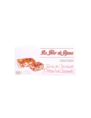 TURRON LA FLOR JIJONA CACAHUETE CARAMELO P/150 GR
