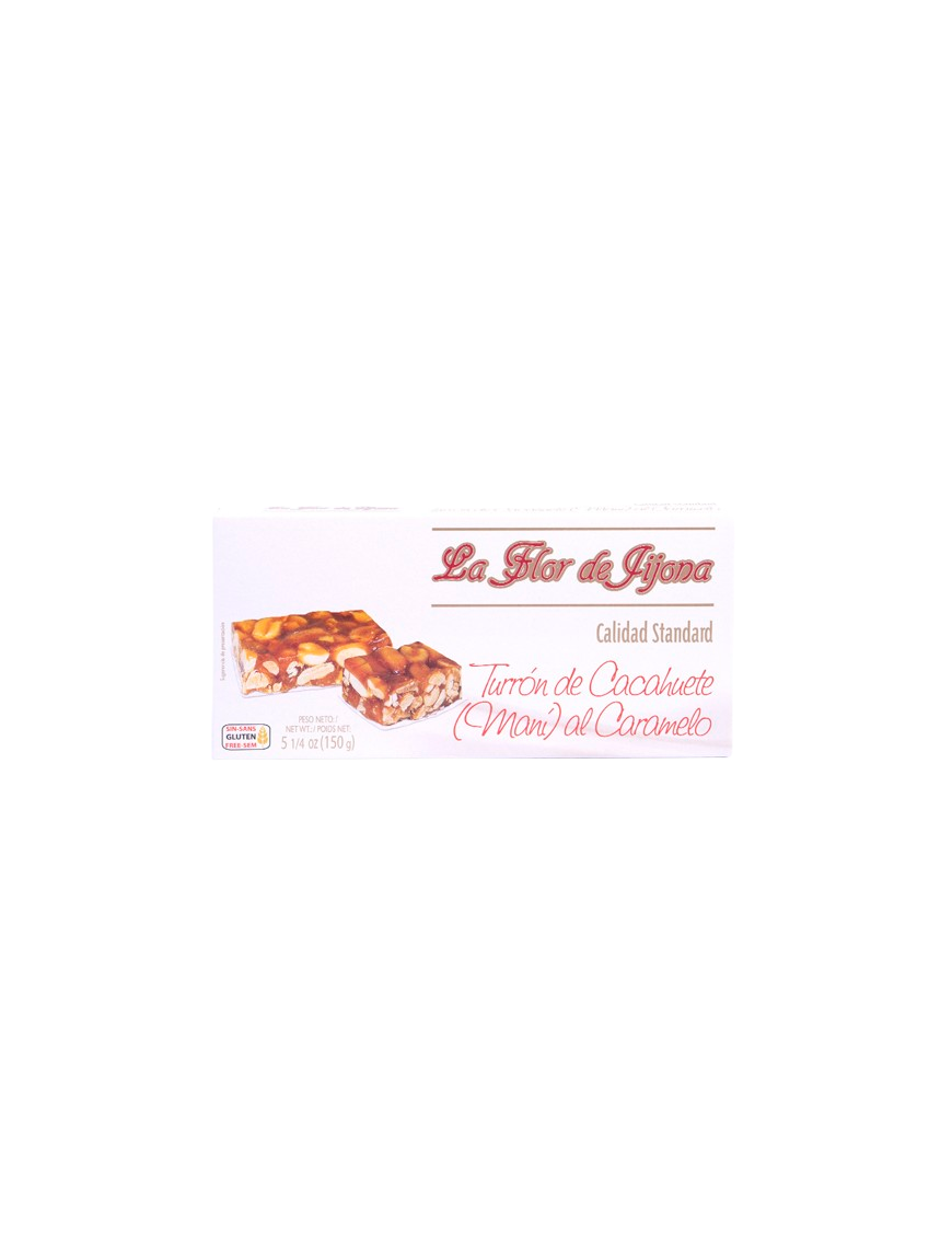 TURRON LA FLOR JIJONA CACAHUETE CARAMELO P/150 GR