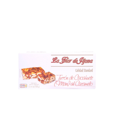 TURRON LA FLOR JIJONA CACAHUETE CARAMELO P/150 GR