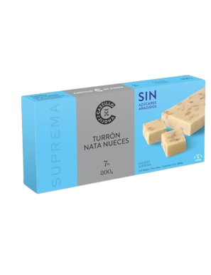 TURRON CASTILLO JIJONA S/A NATA NUECES P/200 GR