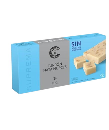 TURRON CASTILLO JIJONA S/A NATA NUECES P/200 GR