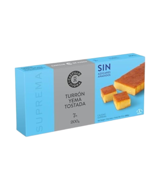 TURRON CASTILLO JIJONA S/A YEMA TOSTADA P/200 GR