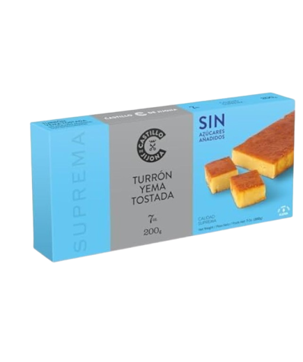 TURRON CASTILLO JIJONA S/A YEMA TOSTADA P/200 GR