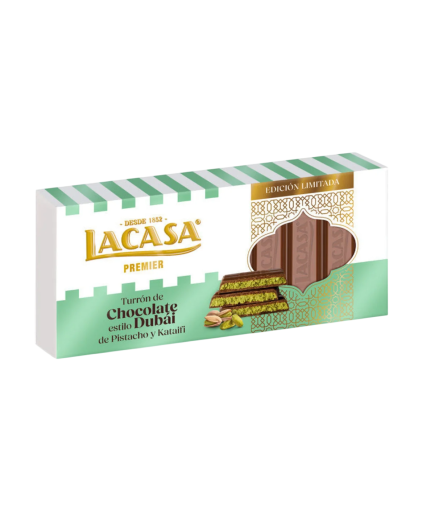 TURRON LACASA PISTACHO DUBAI P/200 GR